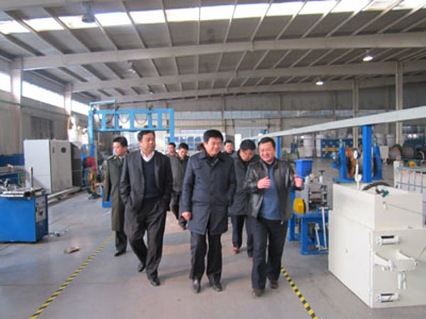 A team of county PCP leaders came to the company to express regards during the Spring Festival